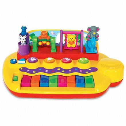 Развивающая игрушка - Пианино с животными на качелях 
